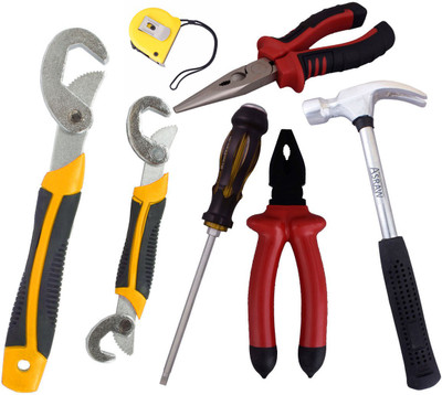 

Asraw Hand Tool Kit(7 Tools), Multicolor