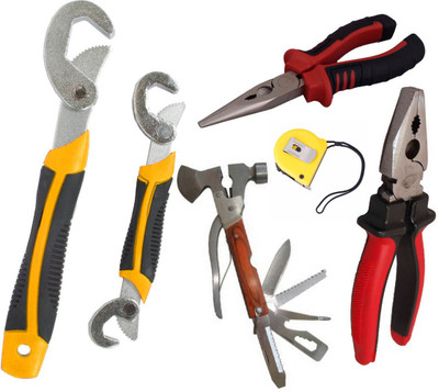 Asraw Hand Tool Kit(6 Tools), Multicolor