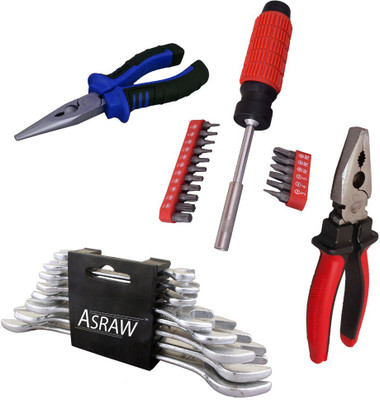 

Asraw Hand Tool Kit(12 Tools), Multicolor