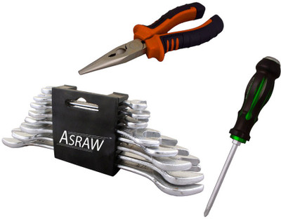 

Asraw Hand Tool Kit(11 Tools), Multicolor