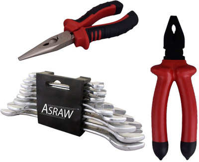 

Asraw Hand Tool Kit(11 Tools), Multicolor