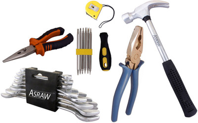 

Asraw Hand Tool Kit(14 Tools), Multicolor