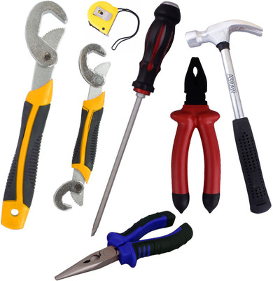 

Asraw Hand Tool Kit(7 Tools), Multicolor