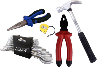 

Asraw Hand Tool Kit(13 Tools), Multicolor