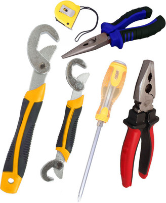 Asraw Hand Tool Kit(6 Tools), Multicolor