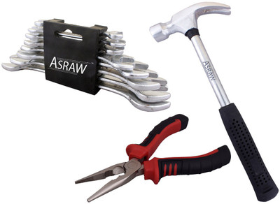 

Asraw Hand Tool Kit(11 Tools), Multicolor