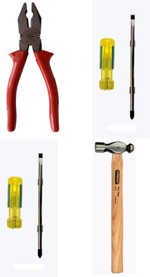 

Taparia Household Hand Tool Kit(4 Tools), Red
