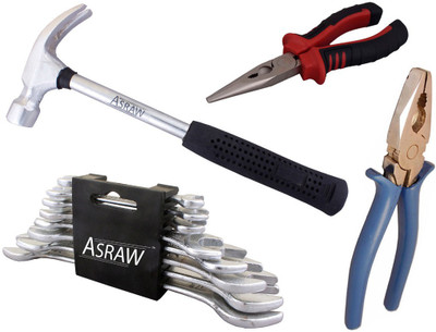 

Asraw Hand Tool Kit(12 Tools), Multicolor