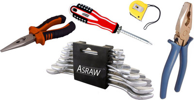 Asraw Hand Tool Kit(13 Tools), Multicolor