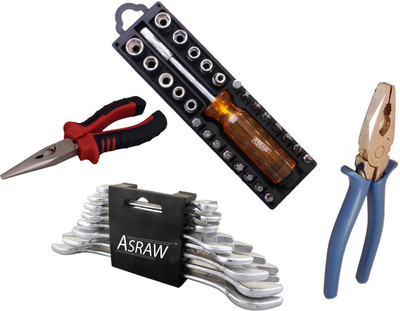 

Asraw Hand Tool Kit(12 Tools), Multicolor