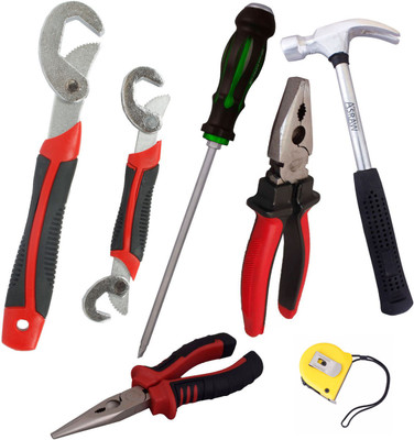

Asraw Hand Tool Kit(7 Tools), Multicolor