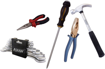 

Asraw Hand Tool Kit(13 Tools), Multicolor