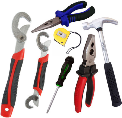 

Asraw Hand Tool Kit(7 Tools), Multicolor