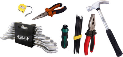 

Asraw Hand Tool Kit(14 Tools), Multicolor