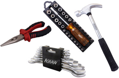 

Asraw Hand Tool Kit(12 Tools), Multicolor