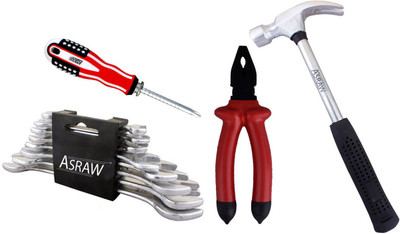 

Asraw Hand Tool Kit(12 Tools), Multicolor