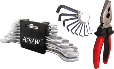 

Asraw Hand Tool Kit(11 Tools), Multicolor