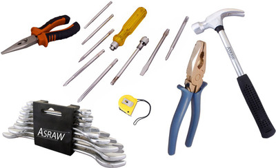 

Asraw Hand Tool Kit(14 Tools), Multicolor