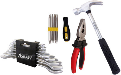 

Asraw Hand Tool Kit(12 Tools), Multicolor