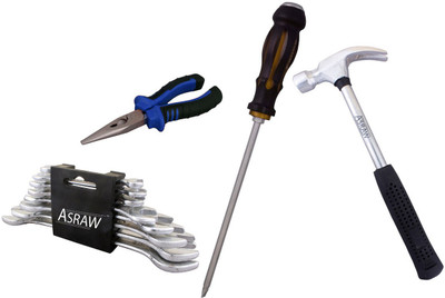 

Asraw Hand Tool Kit(12 Tools), Multicolor