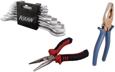 Asraw Hand Tool Kit(11 Tools), Multicolor