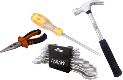 

Asraw Hand Tool Kit(12 Tools), Multicolor