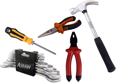 

Asraw Hand Tool Kit(13 Tools), Multicolor