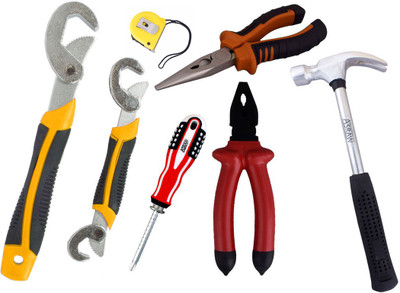

Asraw Hand Tool Kit(7 Tools), Multicolor