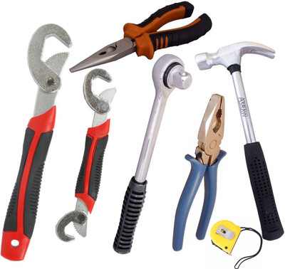 

Asraw Hand Tool Kit(7 Tools), Multicolor