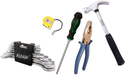 

Asraw Hand Tool Kit(13 Tools), Multicolor