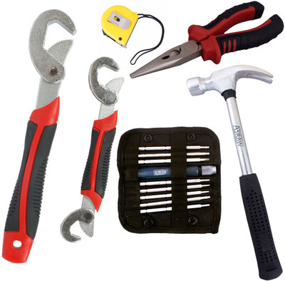 

Asraw Hand Tool Kit(6 Tools), Multicolor