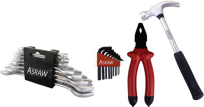 

Asraw Hand Tool Kit(12 Tools), Multicolor