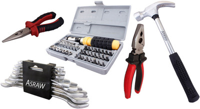 

Asraw Hand Tool Kit(13 Tools), Multicolor