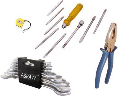 

Asraw Hand Tool Kit(12 Tools), Multicolor