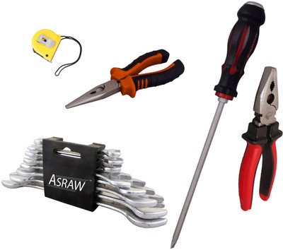 

Asraw Hand Tool Kit(13 Tools), Multicolor