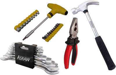

Asraw Hand Tool Kit(12 Tools), Multicolor