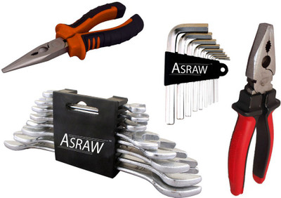 

Asraw Hand Tool Kit(12 Tools), Multicolor