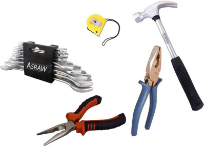 

Asraw Hand Tool Kit(13 Tools), Multicolor