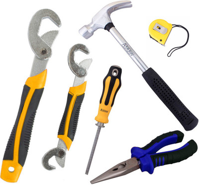 

Asraw Hand Tool Kit(6 Tools), Multicolor