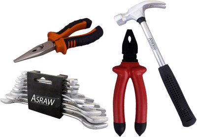 

Asraw Hand Tool Kit(12 Tools), Multicolor