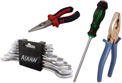 

Asraw Hand Tool Kit(12 Tools), Multicolor