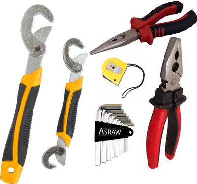 

Asraw Hand Tool Kit(6 Tools), Multicolor
