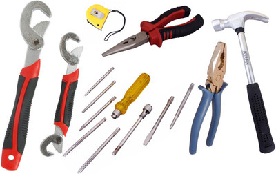 Asraw Hand Tool Kit(7 Tools), Multicolor
