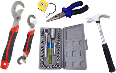 

Asraw Hand Tool Kit(6 Tools), Multicolor