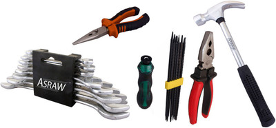 

Asraw Hand Tool Kit(13 Tools), Multicolor