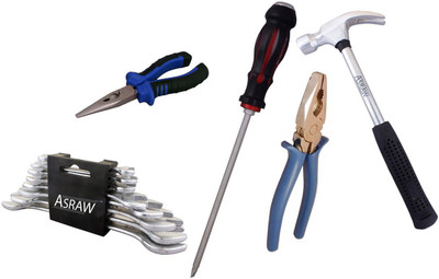

Asraw Hand Tool Kit(13 Tools), Multicolor