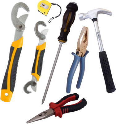 

Asraw Hand Tool Kit(7 Tools), Multicolor