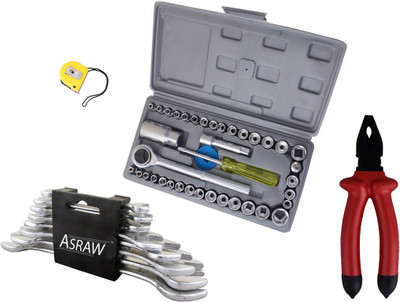 

Asraw Hand Tool Kit(12 Tools), Multicolor