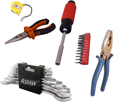 

Asraw Hand Tool Kit(13 Tools), Multicolor