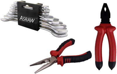 

Asraw Hand Tool Kit(11 Tools), Multicolor